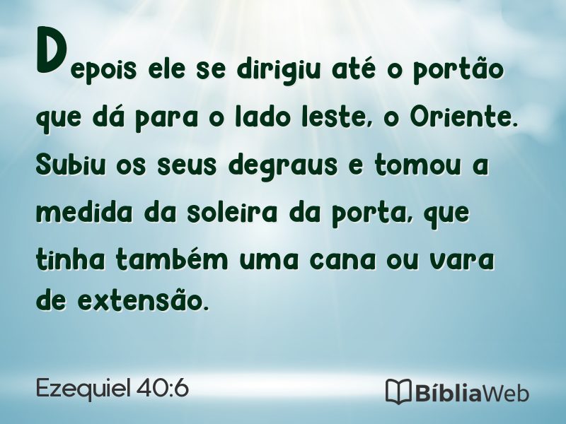 Ezequiel 40:6 em imagem para compartilhar