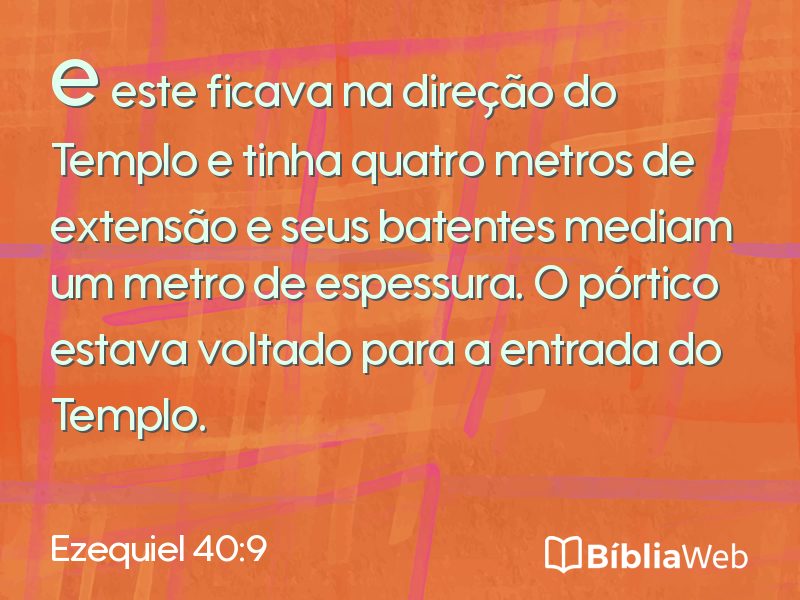 Ezequiel 40:9 em imagem para compartilhar