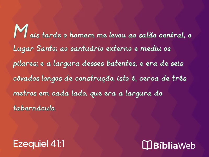 Ezequiel 41:1 em imagem para compartilhar