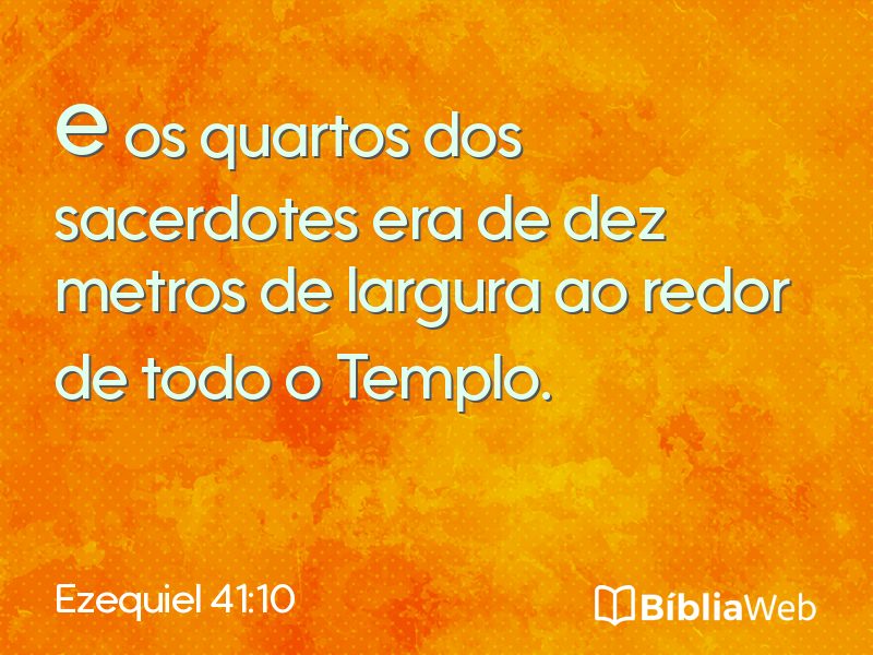 Ezequiel 41:10 em imagem para compartilhar