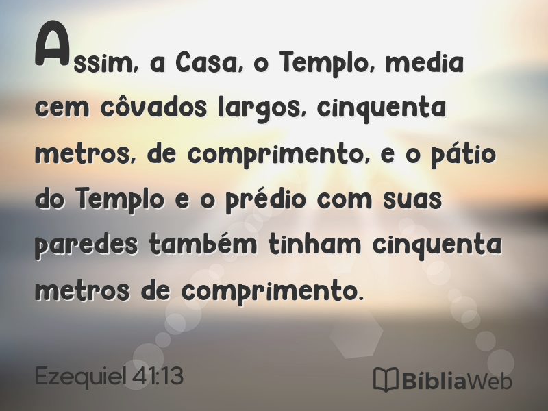 Ezequiel 41:13 em imagem para compartilhar