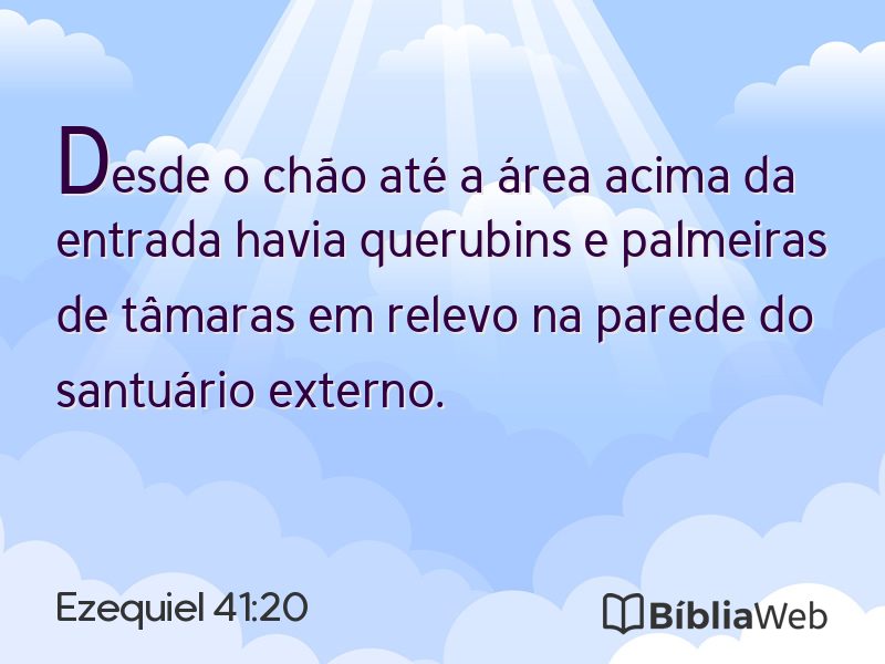 Ezequiel 41:20 em imagem para compartilhar