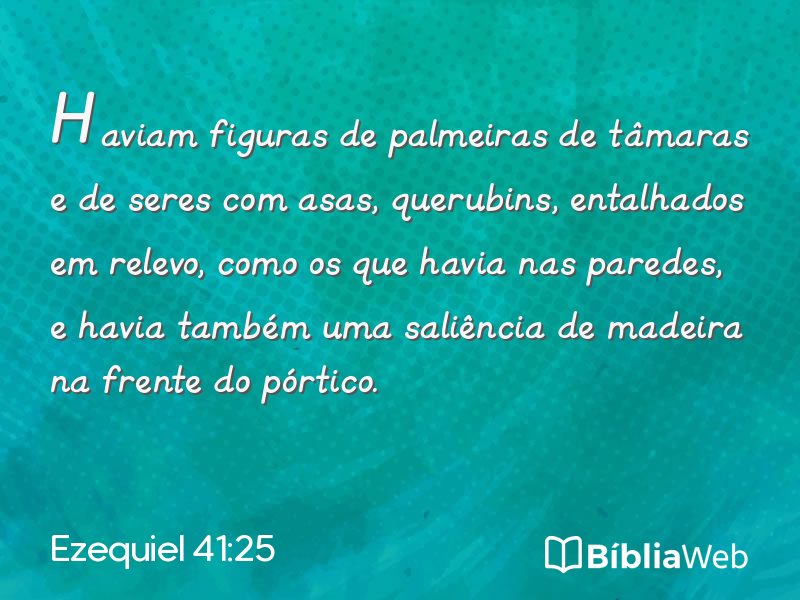 Ezequiel 41:25 em imagem para compartilhar