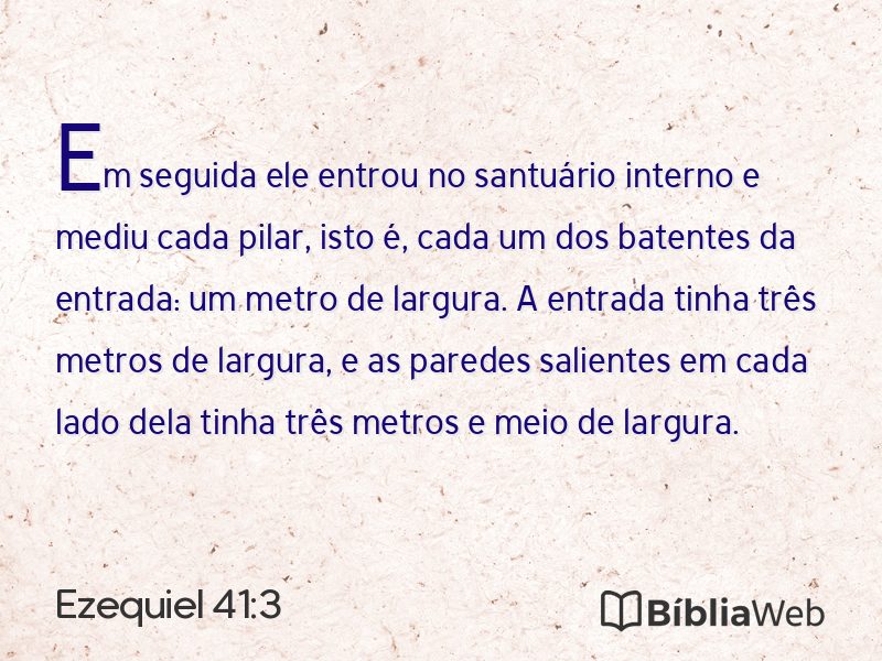 Ezequiel 41:3 em imagem para compartilhar