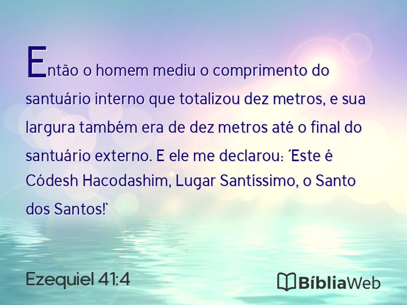 Ezequiel 41:4 em imagem para compartilhar