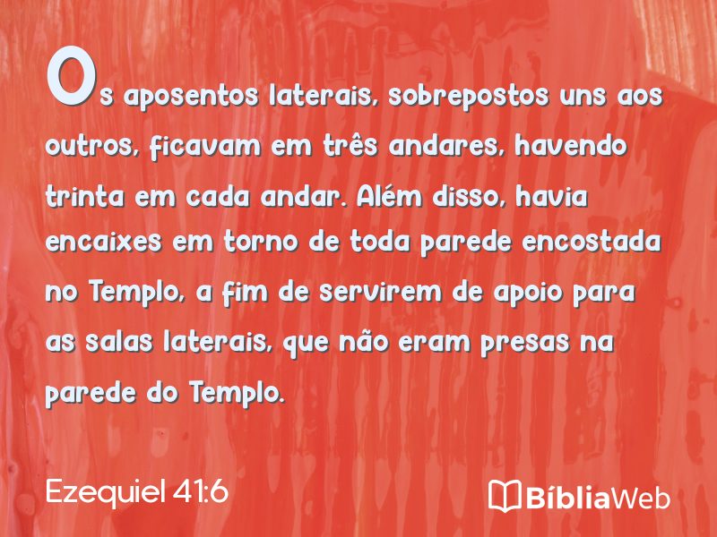 Ezequiel 41:6 em imagem para compartilhar