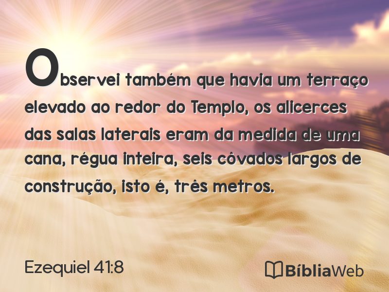 Ezequiel 41:8 em imagem para compartilhar