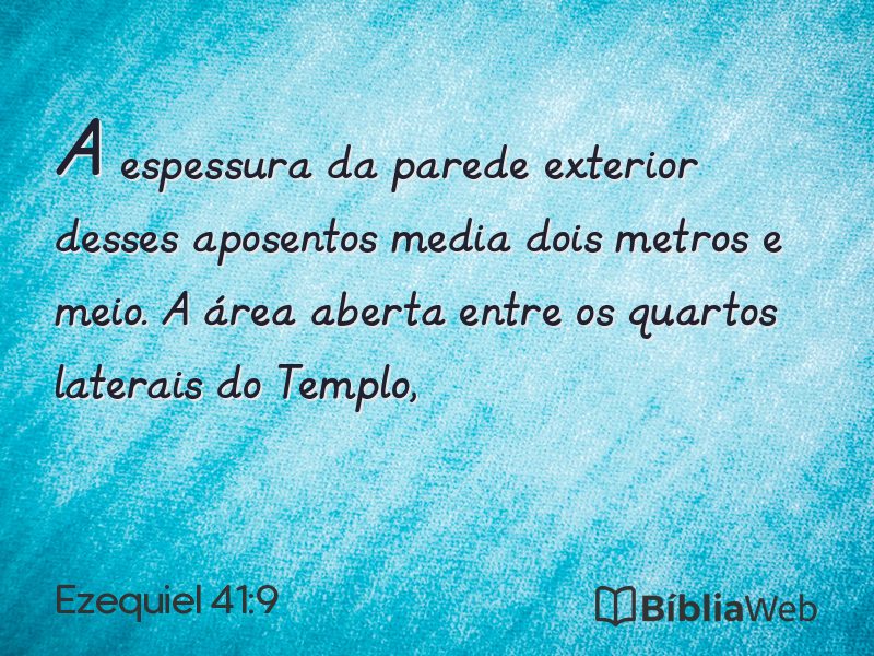 Ezequiel 41:9 em imagem para compartilhar