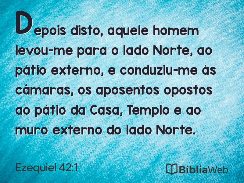 Ezequiel 42:1 em imagem para compartilhar
