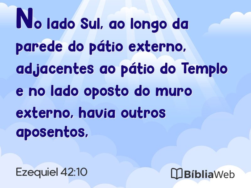 Ezequiel 42:10 em imagem para compartilhar
