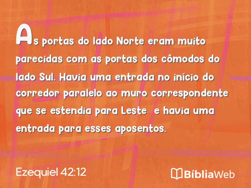 Ezequiel 42:12 em imagem para compartilhar