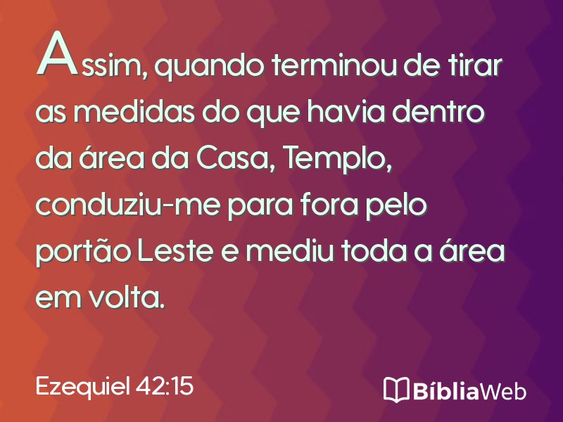 Ezequiel 42:15 em imagem para compartilhar