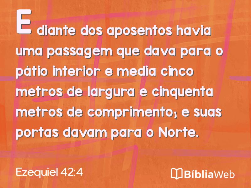 Ezequiel 42:4 em imagem para compartilhar
