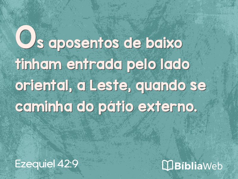 Ezequiel 42:9 em imagem para compartilhar