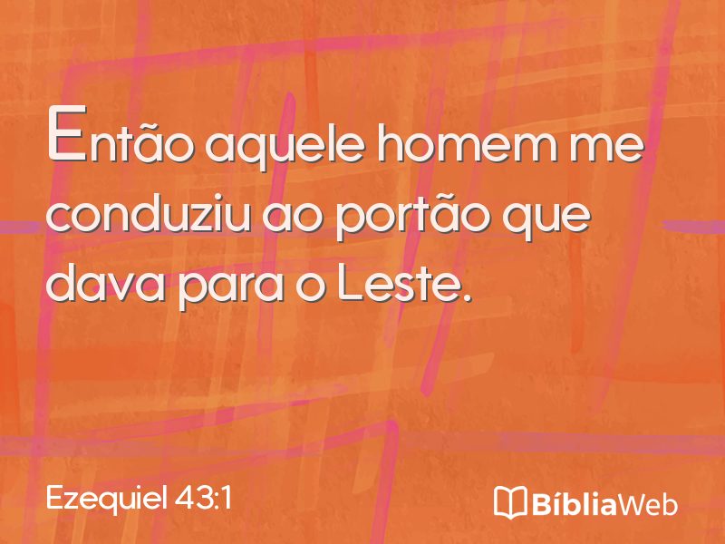 Ezequiel 43:1 em imagem para compartilhar