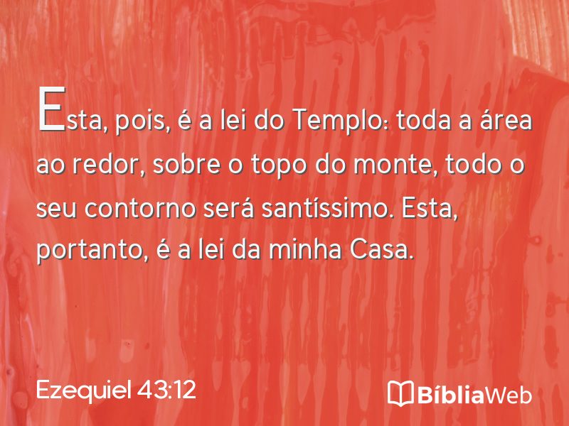 Ezequiel 43:12 em imagem para compartilhar