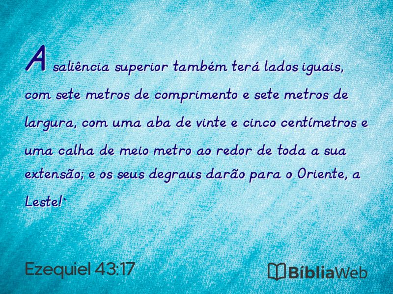 Ezequiel 43:17 em imagem para compartilhar
