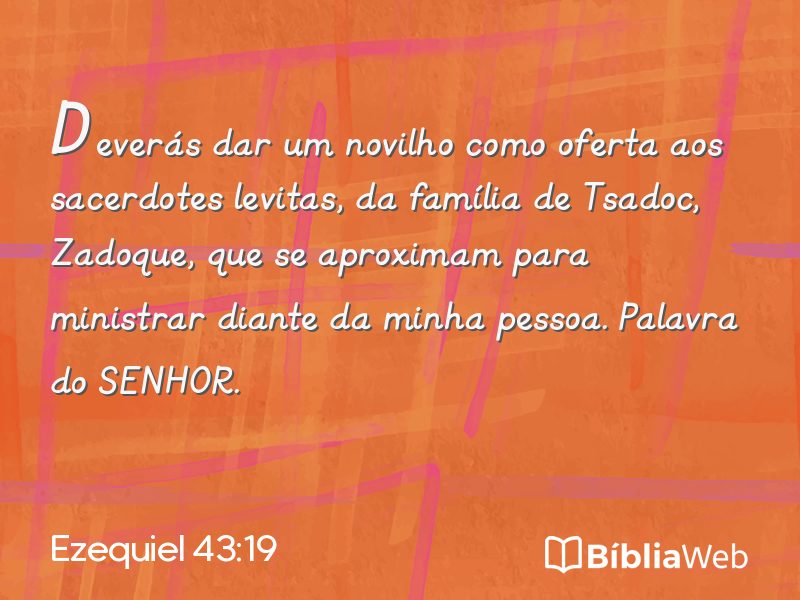 Ezequiel 43:19 em imagem para compartilhar
