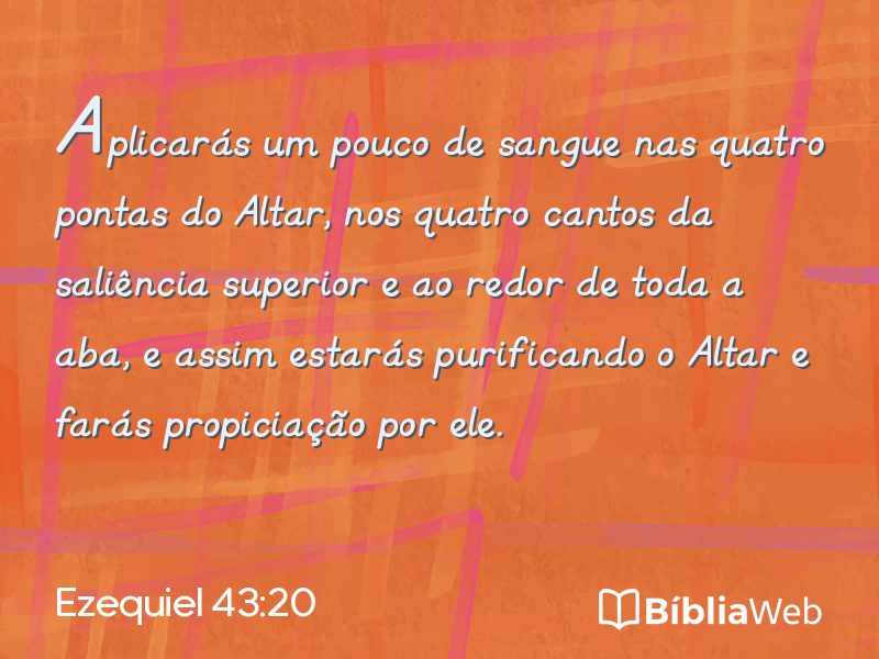 Ezequiel 43:20 em imagem para compartilhar