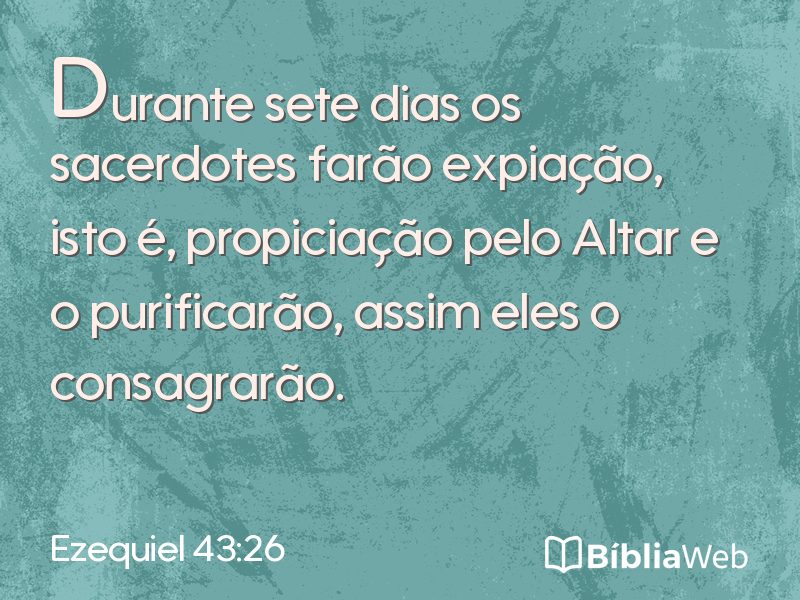 Ezequiel 43:26 em imagem para compartilhar
