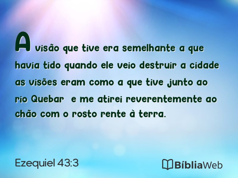 Ezequiel 43:3 em imagem para compartilhar