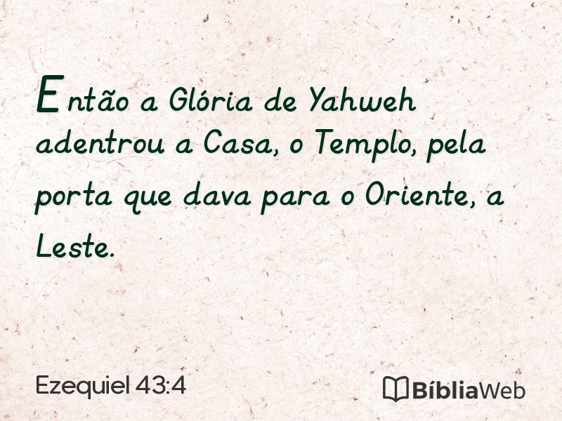 Ezequiel 43:4 em imagem para compartilhar