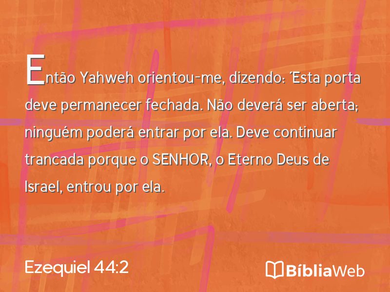 Ezequiel 44:2 em imagem para compartilhar