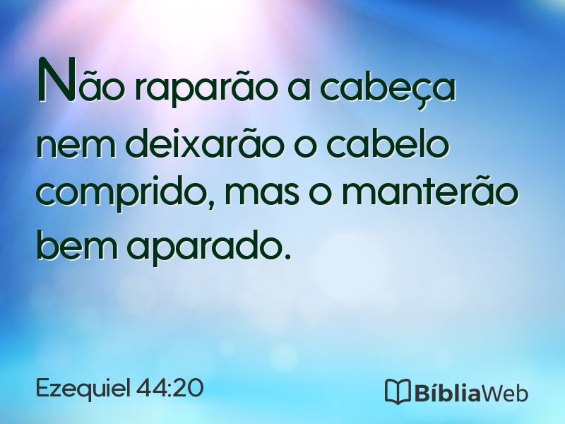 Ezequiel 44:20 em imagem para compartilhar