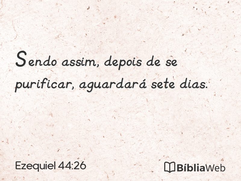 Ezequiel 44:26 em imagem para compartilhar