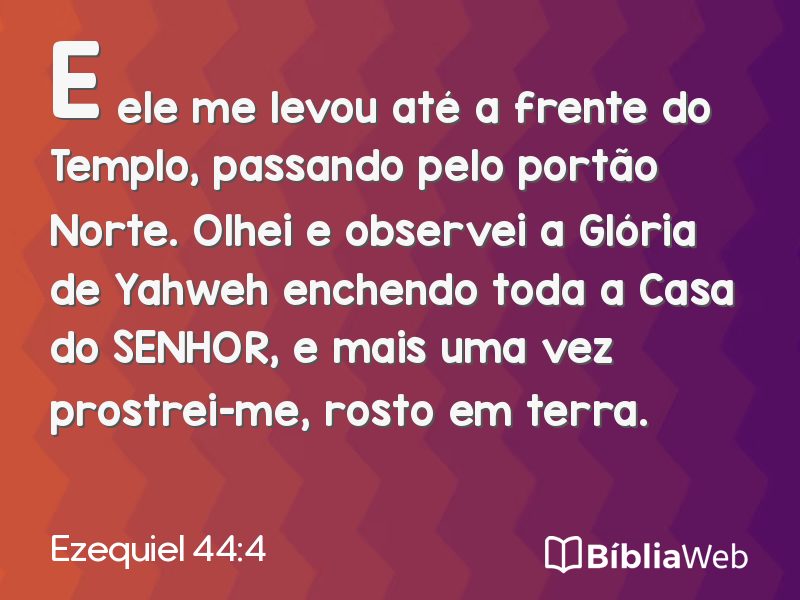 Ezequiel 44:4 em imagem para compartilhar