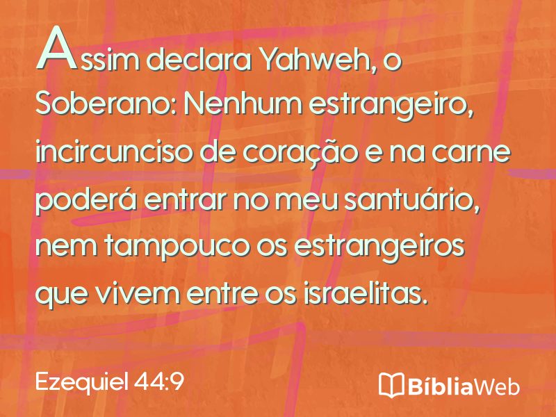 Ezequiel 44:9 em imagem para compartilhar
