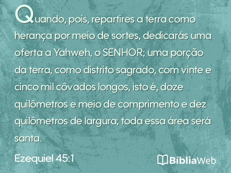 Ezequiel 45:1 em imagem para compartilhar