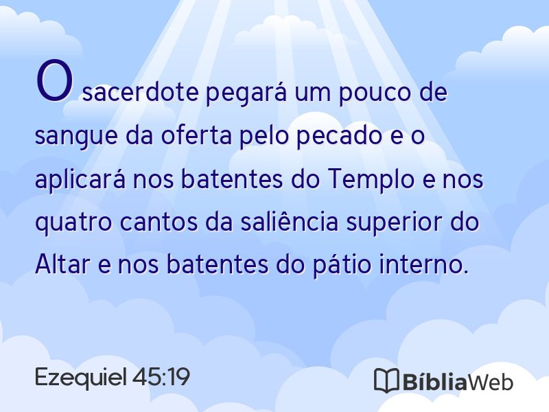 Ezequiel 45:19 em imagem para compartilhar