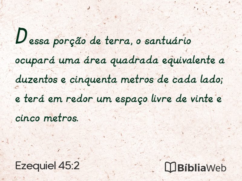 Ezequiel 45:2 em imagem para compartilhar