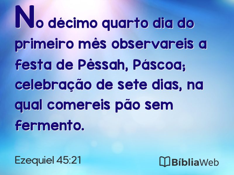 Ezequiel 45:21 em imagem para compartilhar