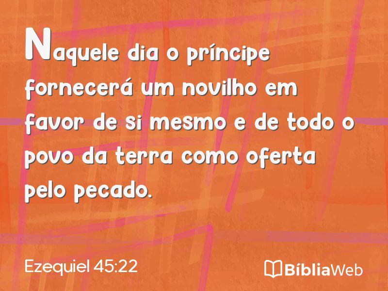 Ezequiel 45:22 em imagem para compartilhar