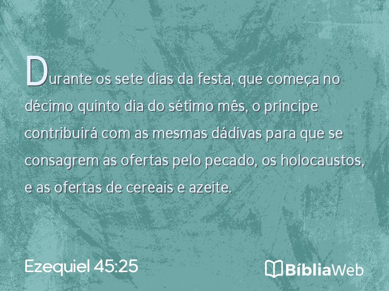 Ezequiel 45:25 em imagem para compartilhar
