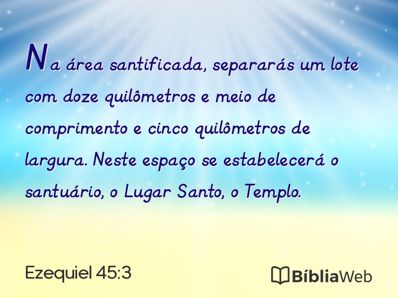 Ezequiel 45:3 em imagem para compartilhar