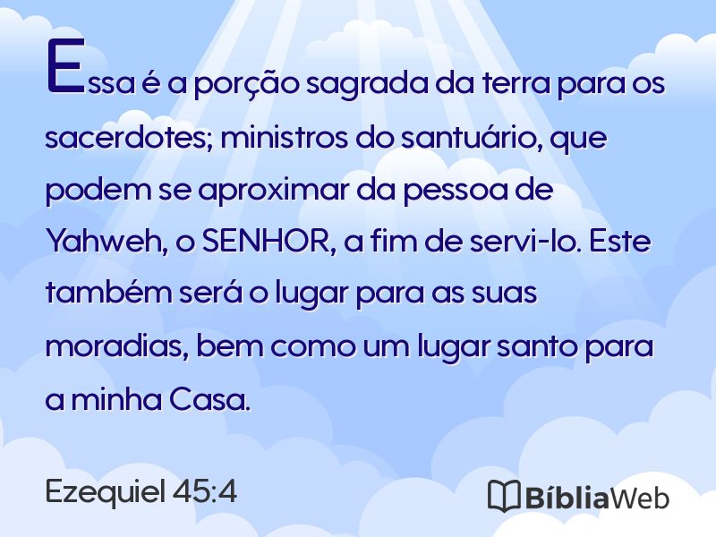 Ezequiel 45:4 em imagem para compartilhar