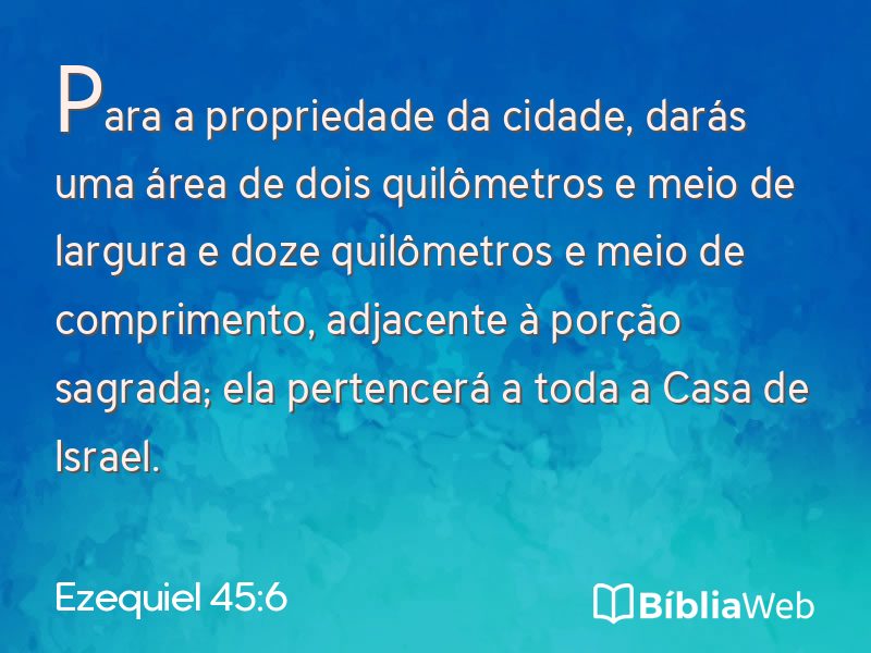 Ezequiel 45:6 em imagem para compartilhar