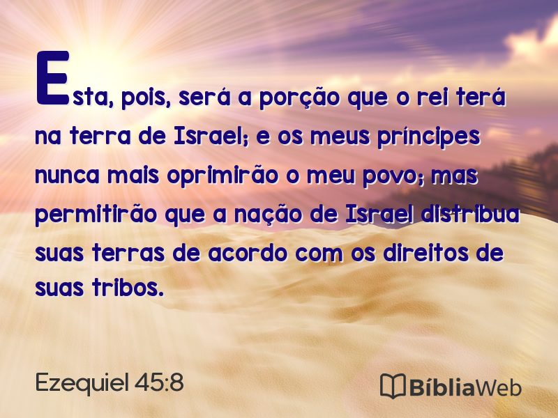 Ezequiel 45:8 em imagem para compartilhar