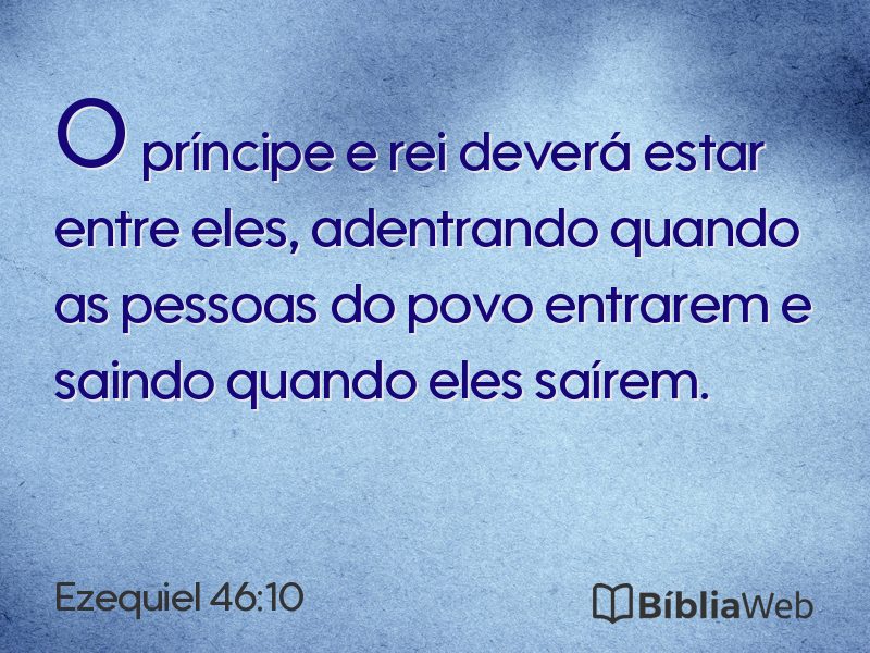 Ezequiel 46:10 em imagem para compartilhar