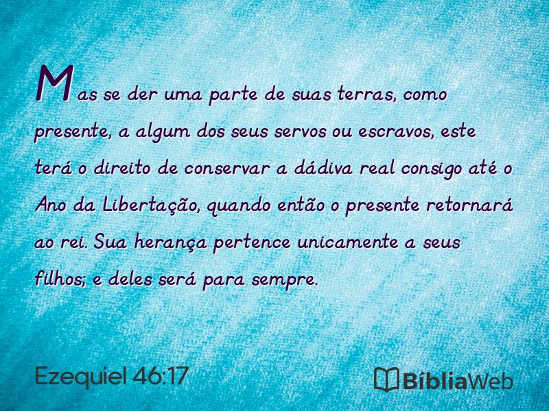 Ezequiel 46:17 em imagem para compartilhar