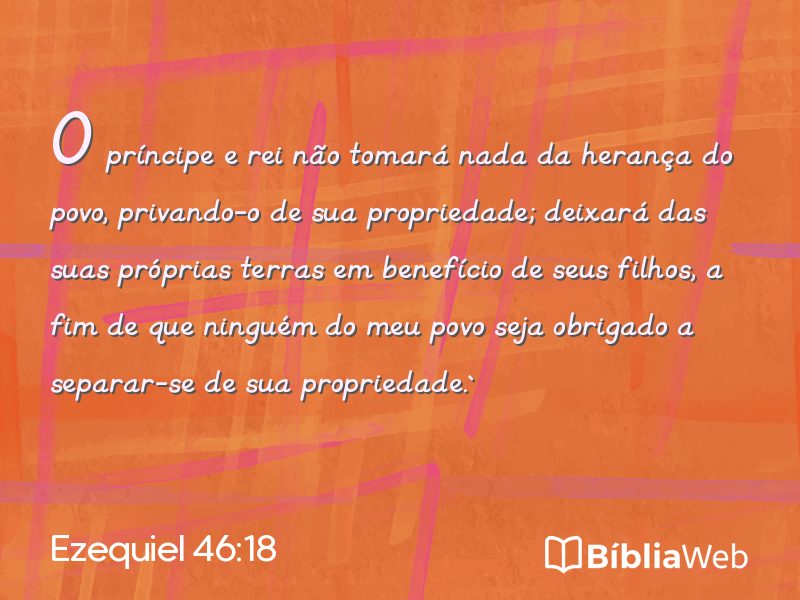 Ezequiel 46:18 em imagem para compartilhar