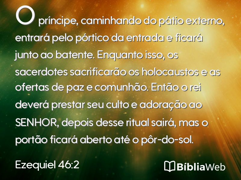 Ezequiel 46:2 em imagem para compartilhar