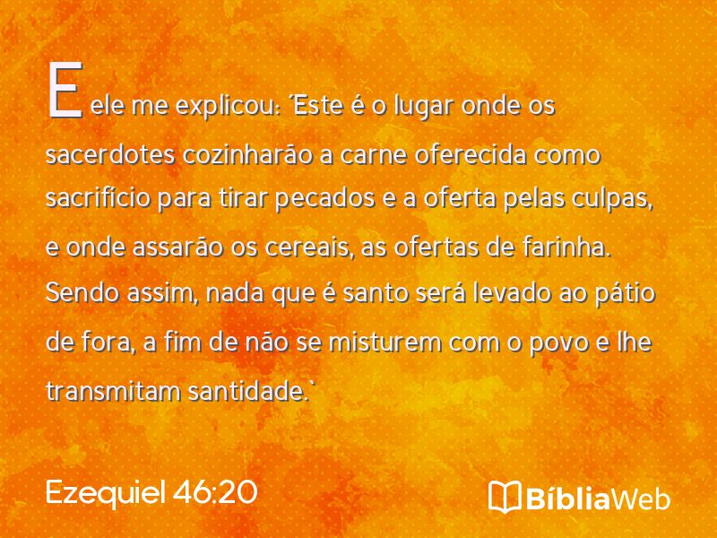 Ezequiel 46:20 em imagem para compartilhar