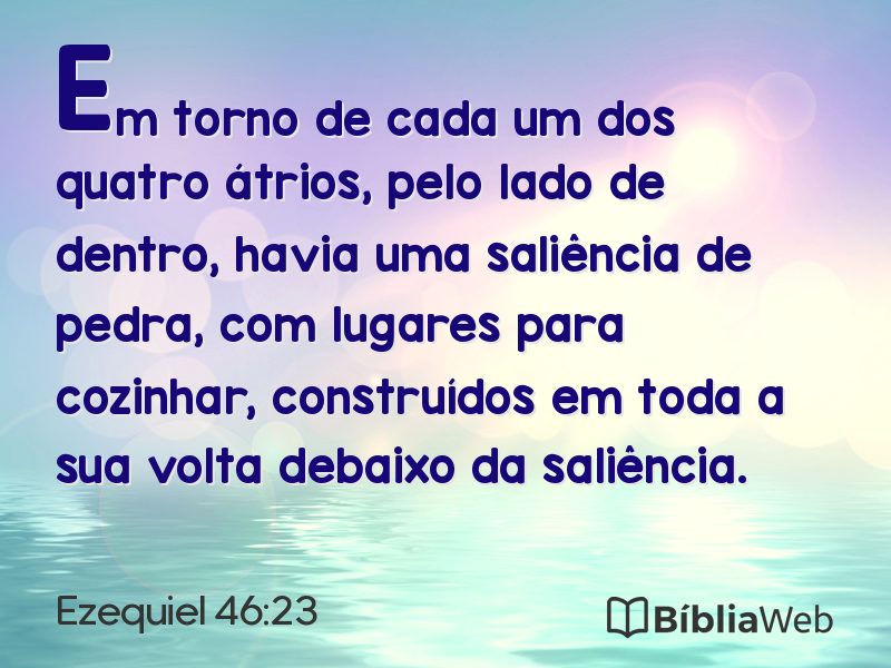 Ezequiel 46:23 em imagem para compartilhar