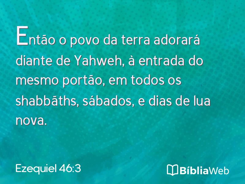 Ezequiel 46:3 em imagem para compartilhar