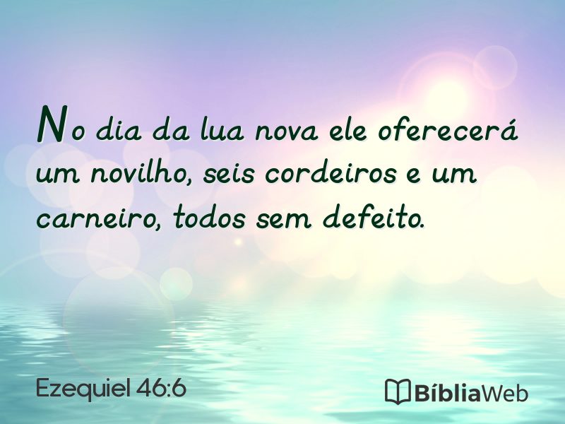Ezequiel 46:6 em imagem para compartilhar