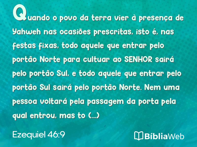 Ezequiel 46:9 em imagem para compartilhar